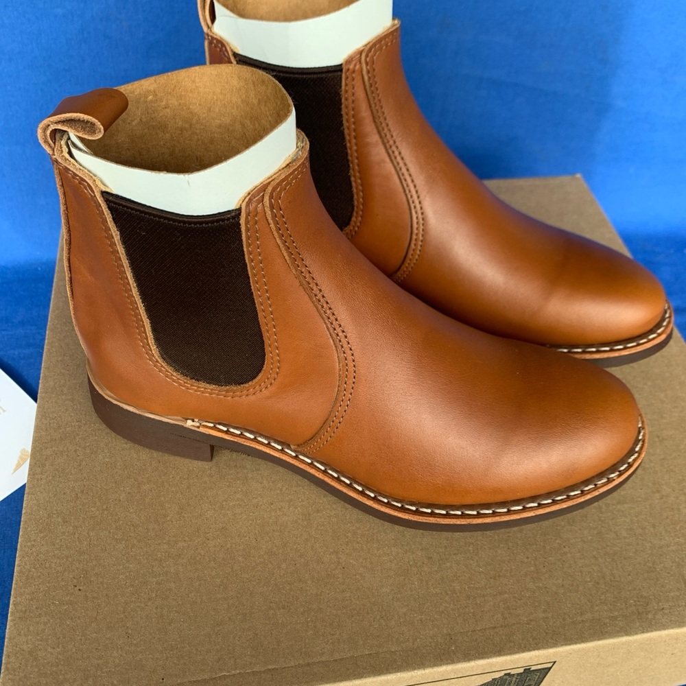 NWT Red Wing Women’s 6” Chelsea Leather Boots 3456 Pecan Boundary